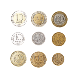 Russische Münzen der 90er Jahre