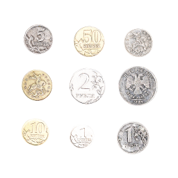Russische kleine Münzen