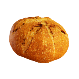 Круглый пшеничный хлеб