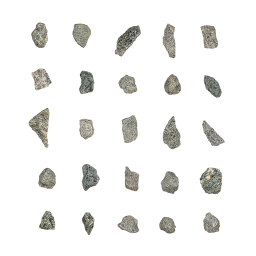 Petites pierres de granit