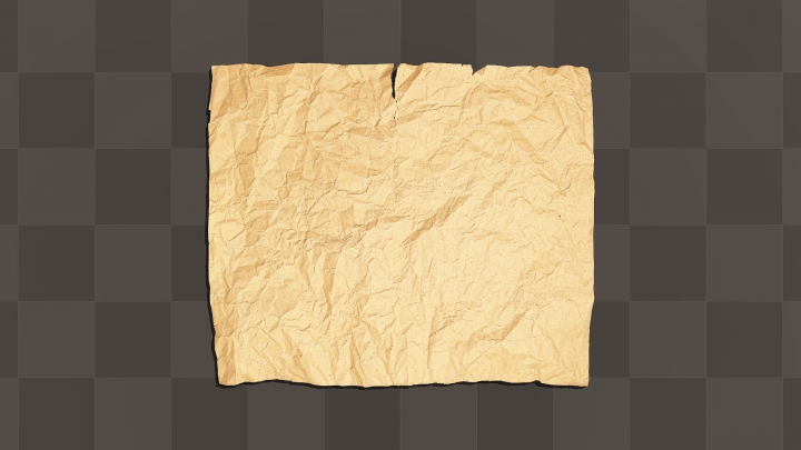 Мятый лист упаковочной бумаги