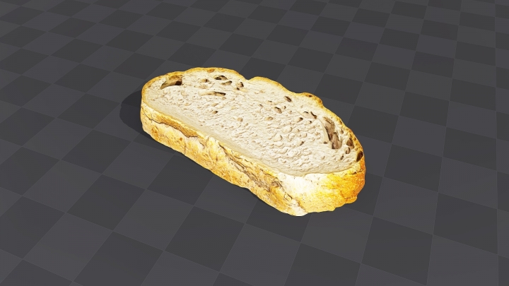 Крупный отрез хлеба