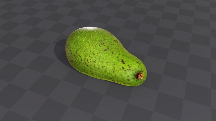 Зеленый плод авокадо