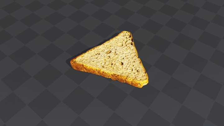 Треугольный пшеничный хлеб