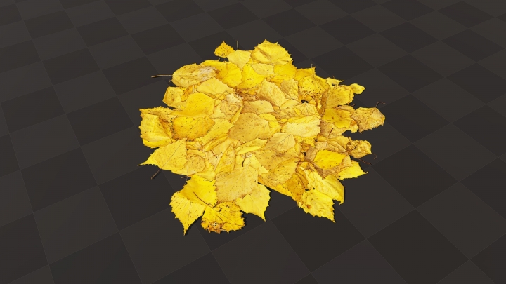 Куча желтых листьев