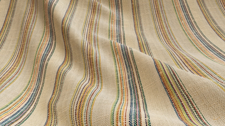 Разноцветная полосатая ткань