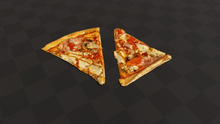 Zwei Stücke Pizza
